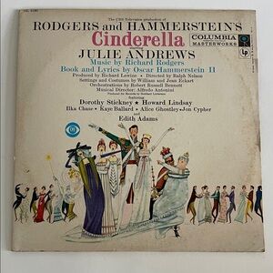 Rodgers and Hammerstein's Cinderella Julie Andrews Columbia LP OL-5190 - Tested